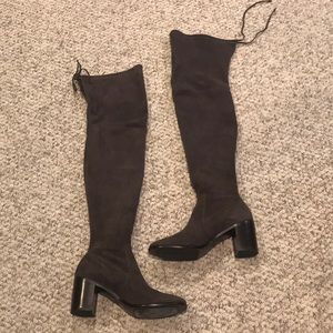 Suede Over the knee boots
